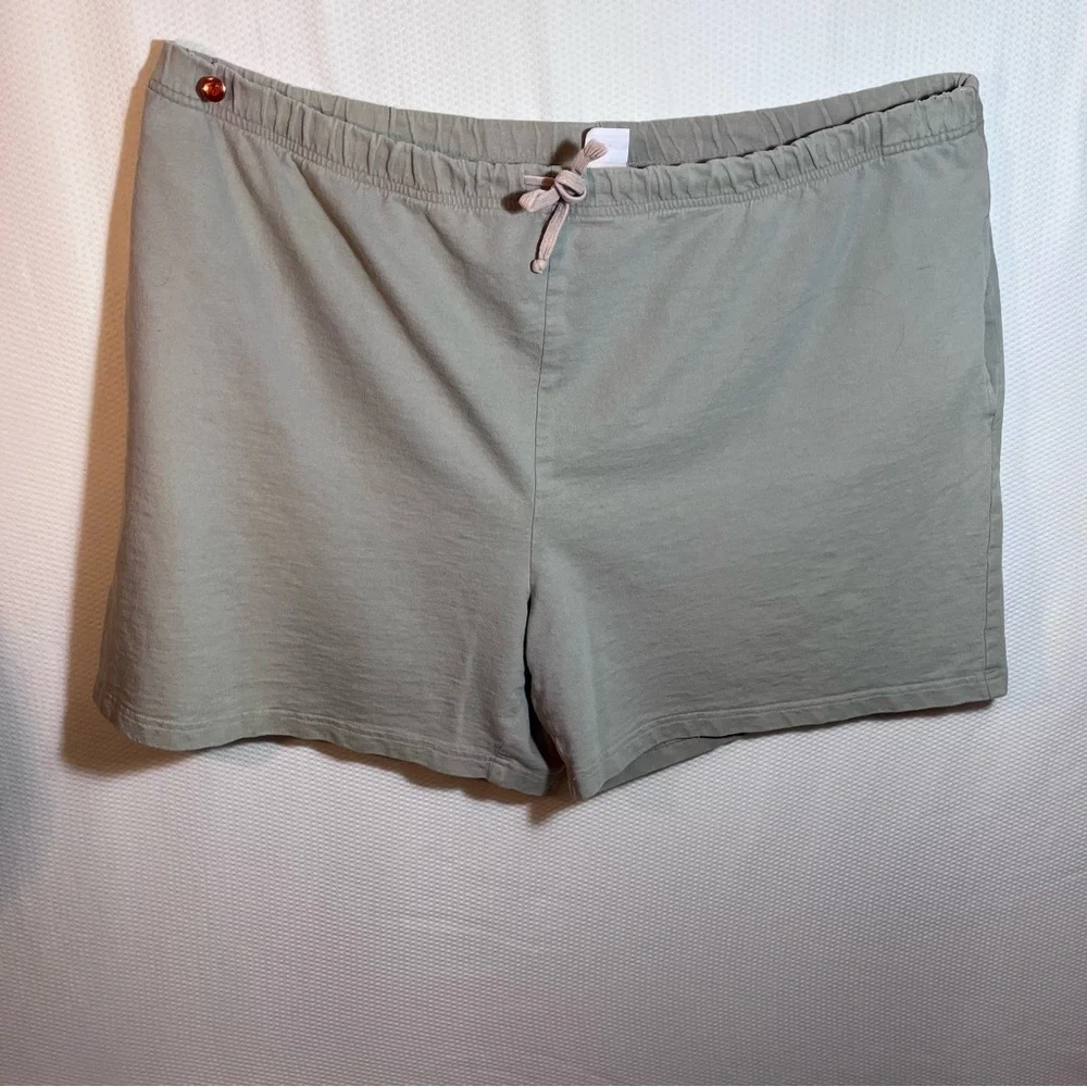 Cherokee Olive Green Athletic Shorts women’s plus size 22 Drawstring waist - Picture 7 of 9